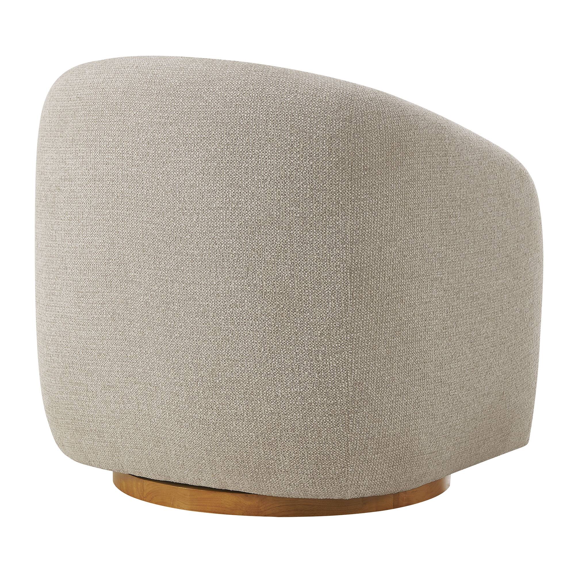Alt View 2. Modway - Holland Swivel Chenille Fabric Armchair by Modway - Gray.