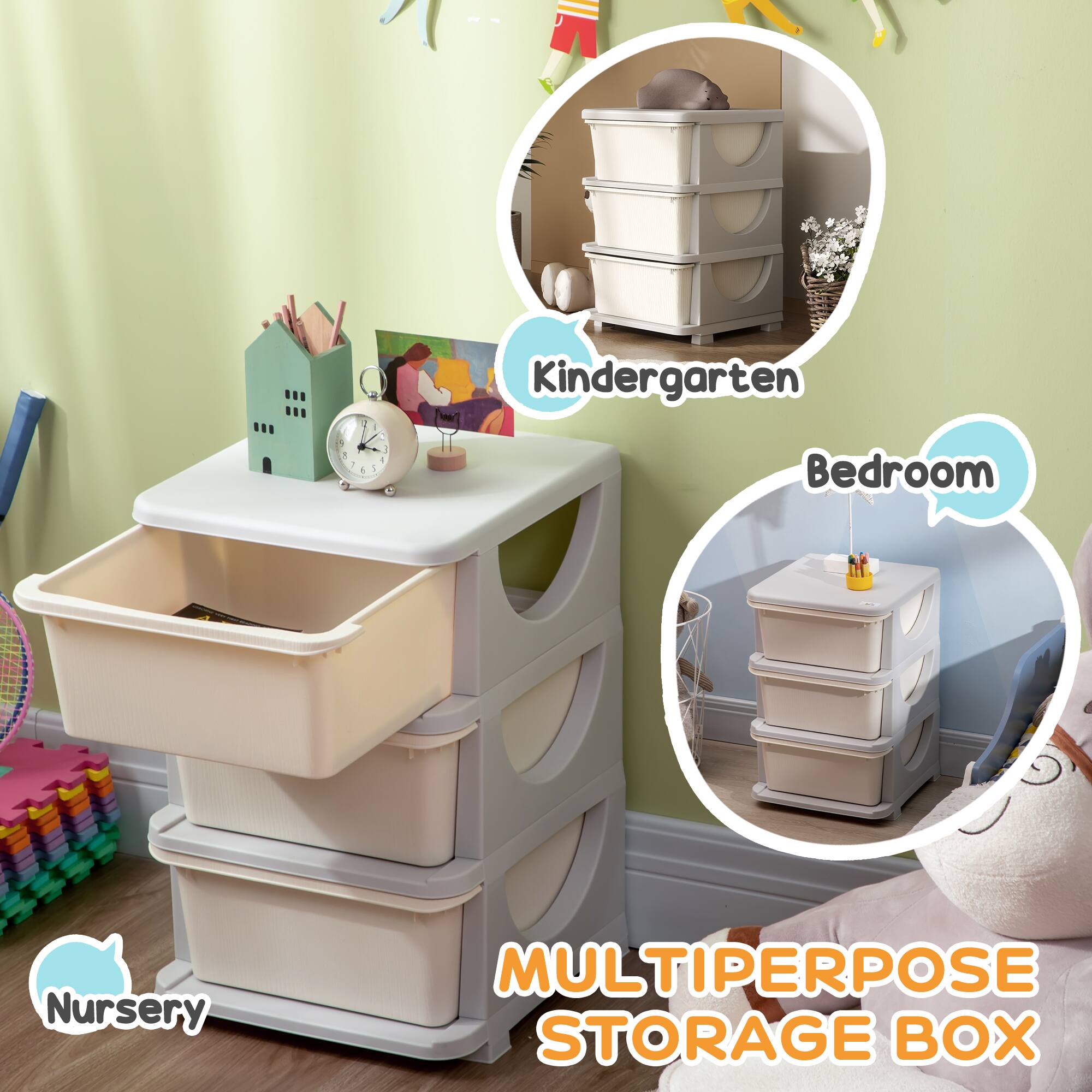 Kindergarten Bedroom Nursery  
MULTIPERPOSE STORAGE BOX