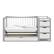 Alt View 14. Graco - Remi 4-in-1 Convertible Crib and Changer - Pebble Gray/White.