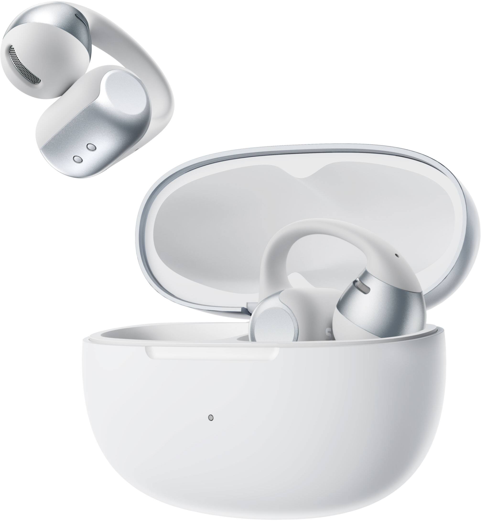 Alt View 3. Shokz - OpenDots 2 Open-Ear Clip-On True Wireless Bluetooth Earbuds - Gray.