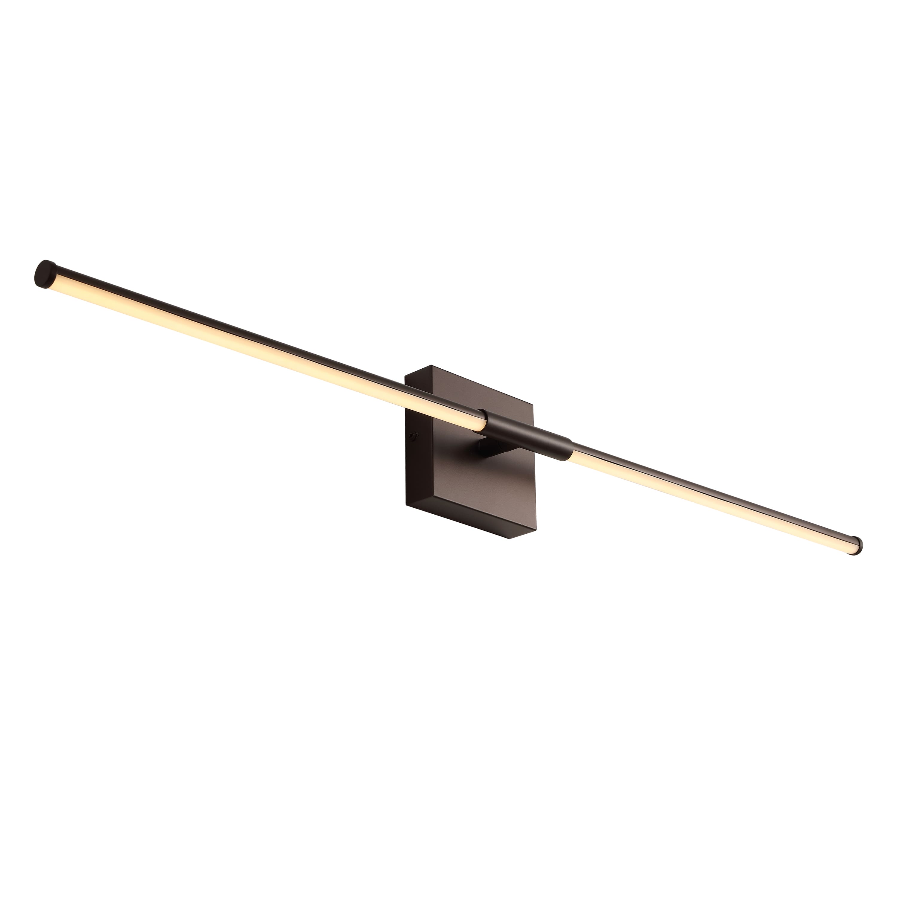Jonathan Y - McKenna 32" Modern Minimalist Dimmable Integrated LED Metal Wall Sconce, Oil Rubbed Bronze - Oil-Rubbed Bronze