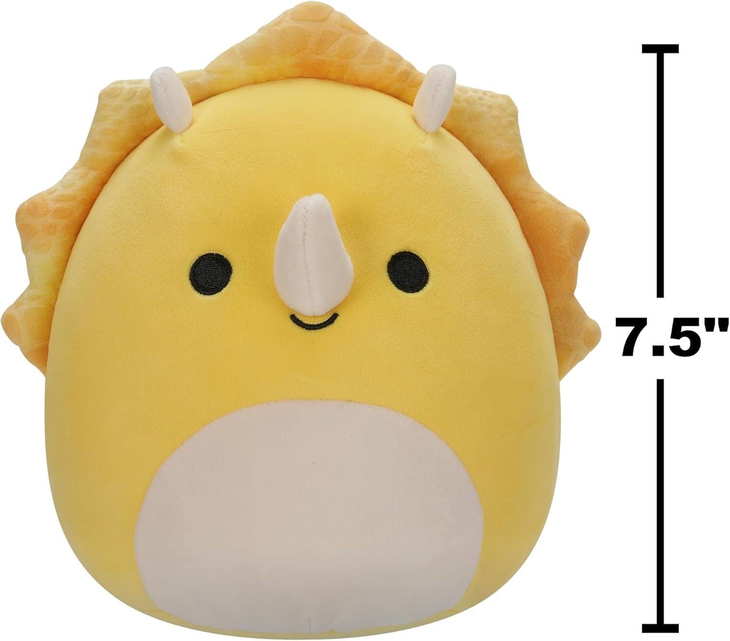 Alt View 3. Jazwares - Squishmallows: Lancaster the Yellow Triceratops - 7.5" Plush.
