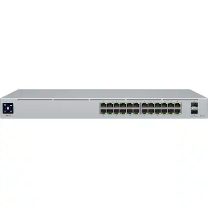 Front. Ubiquiti - Pro 24-Port Gigabit Managed Switch USW-Pro-24 - Gray.