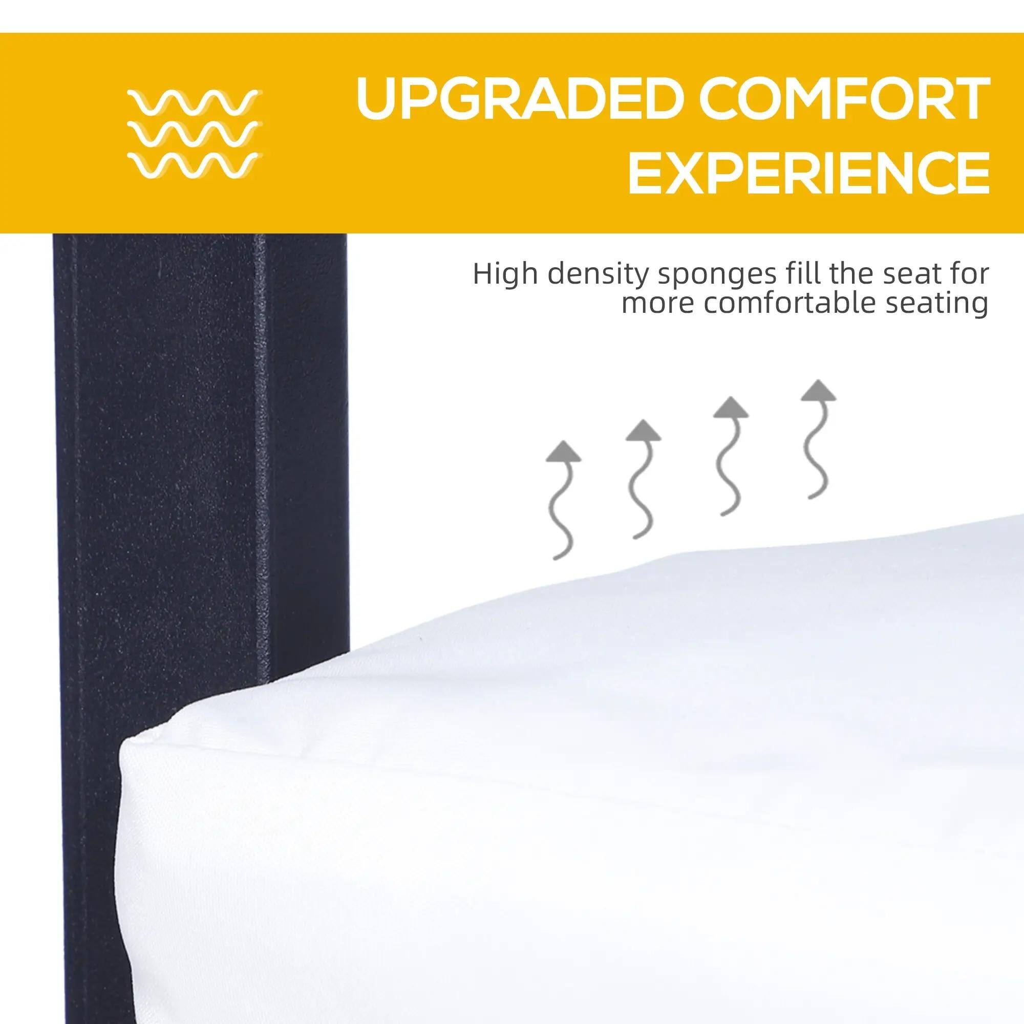 UPGRADED COMFORT EXPERIENCE

High density sponges fill the seat for more comfortable seating