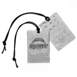 Wendell August Forge - Los Angeles Chargers Bag Tag - Silver