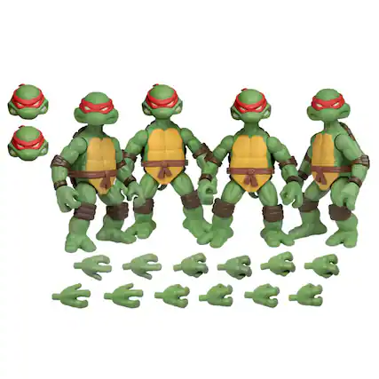 Front. Mezco Toyz - Teenage Mutant Ninja Turtles Deluxe 5 Points Set - Multi-Color.