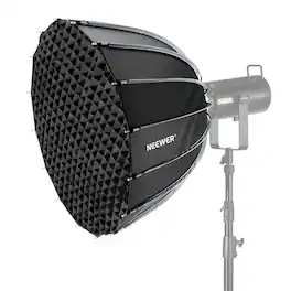 Neewer - 28" Parabolic Softbox, Quick Release, Bowens Mount, w/ Diffuser/Grid/Bag, NS70P