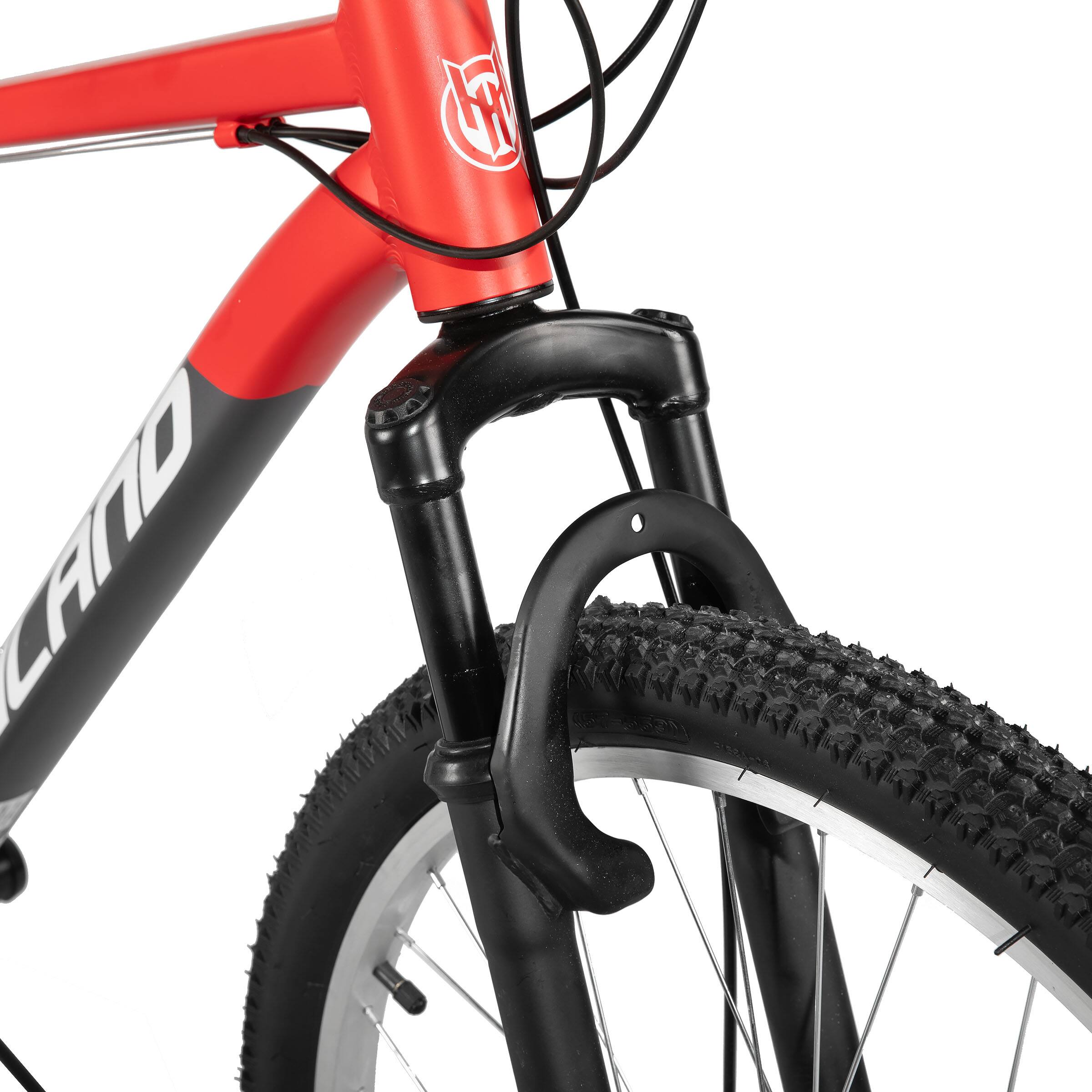 Alt View 7. HILAND - HILAND H200 26 Inch Mountain Bike with 18-Speed for Men Women, Suspension Fork, Aluminum Frame MTB Bicycle, Orange - Orange.