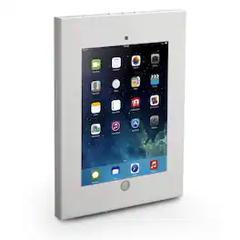 Pyle - Security Anti-Theft iPad Wall Mount – Lock & Key Holder for iPad Display (iPad 2/Air) - White