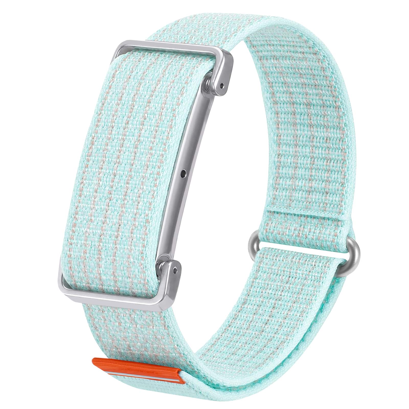 Fintie - Nylon Loop Band for Google Fitbit Air, Sport Wrist Strap Secure Closure Adjustable Hook-and-Loop Breathable Durable - Ice Cyan
