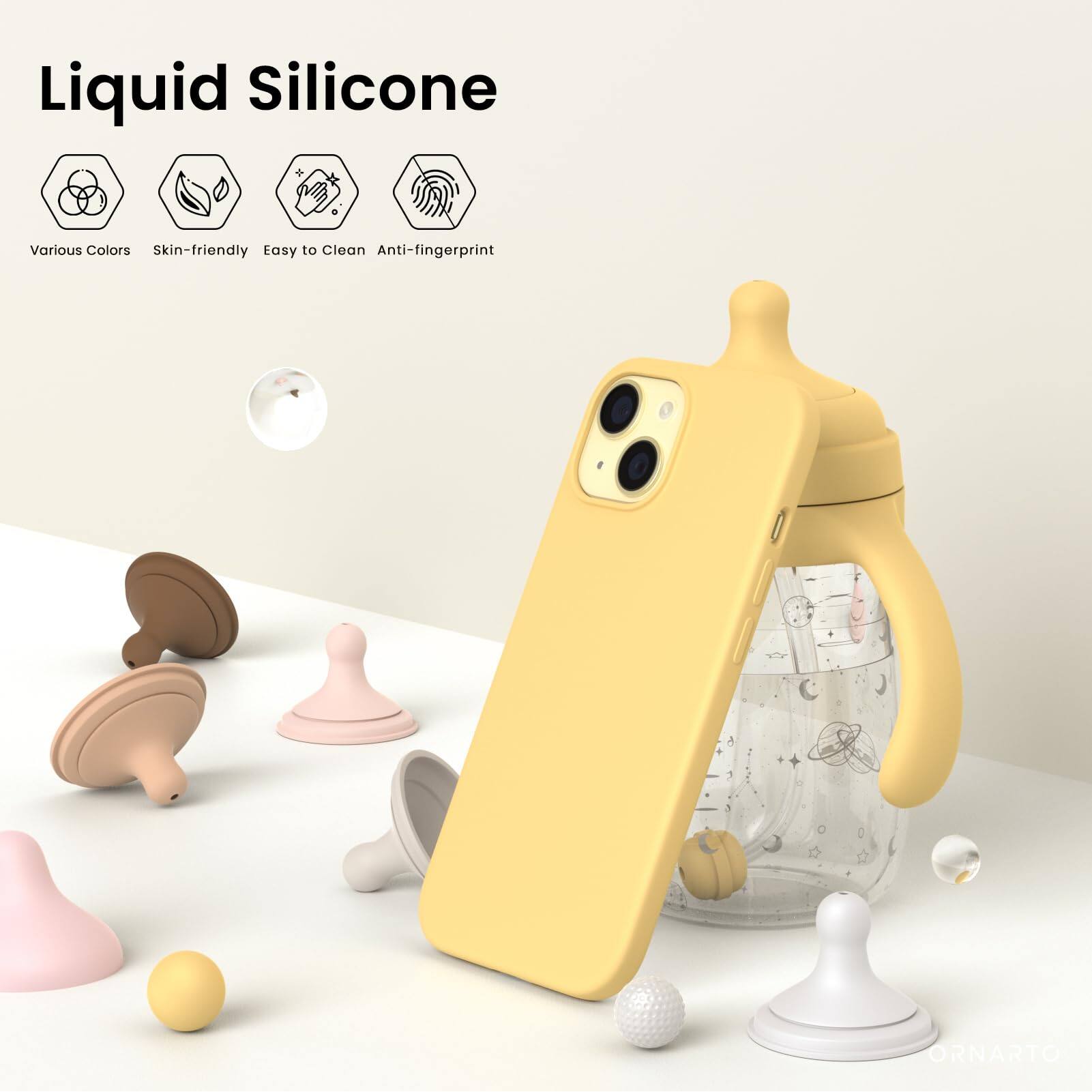 Liquid Silicone Various Colors Skin-friendly Easy to Clean Anti-fingerprint ORNARTO