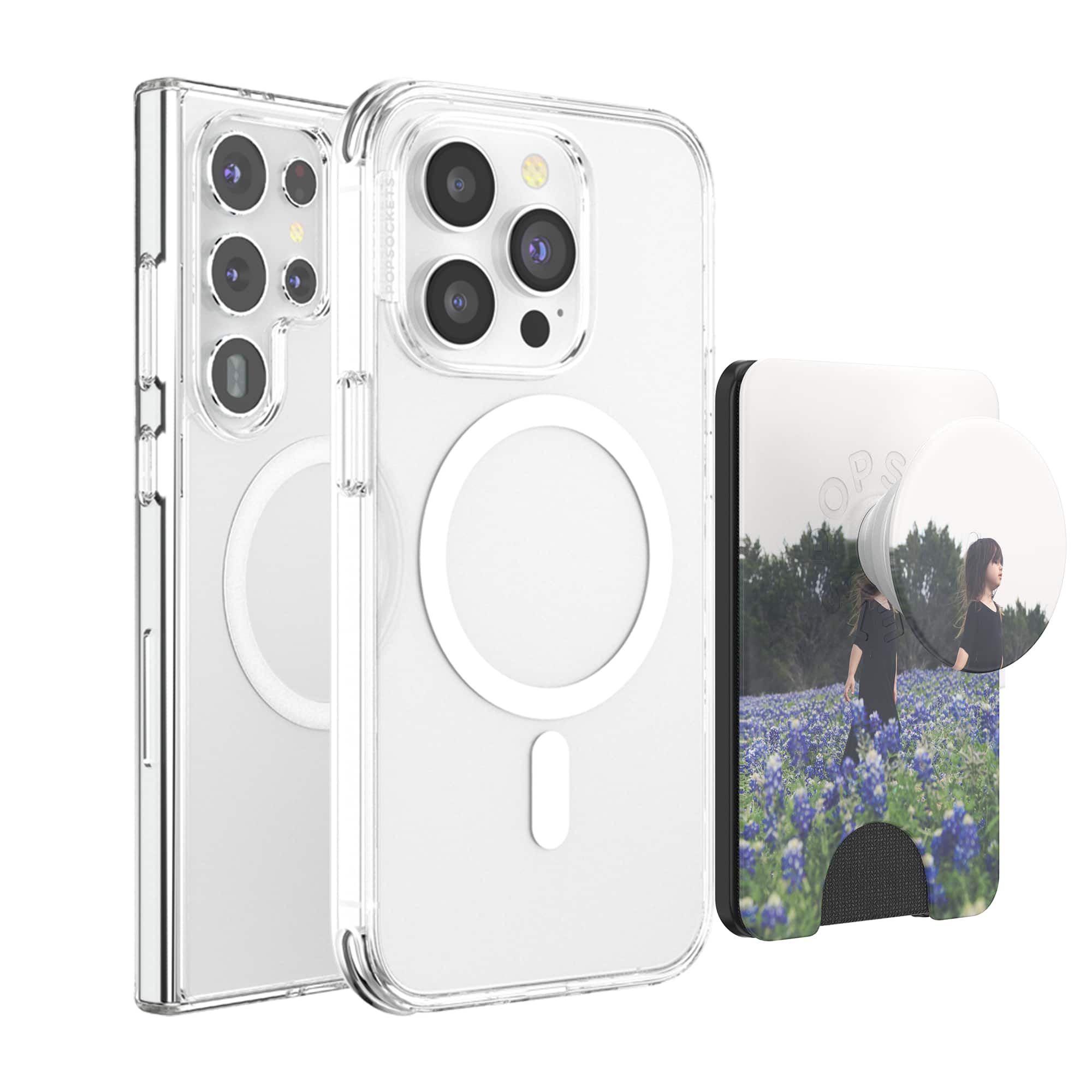 PopSockets - Customizable MagSafe PopWallet+ (digital code) - Black - Front_Zoom