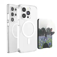 Front. PopSockets - Customizable MagSafe PopWallet+ (digital code) - Black.