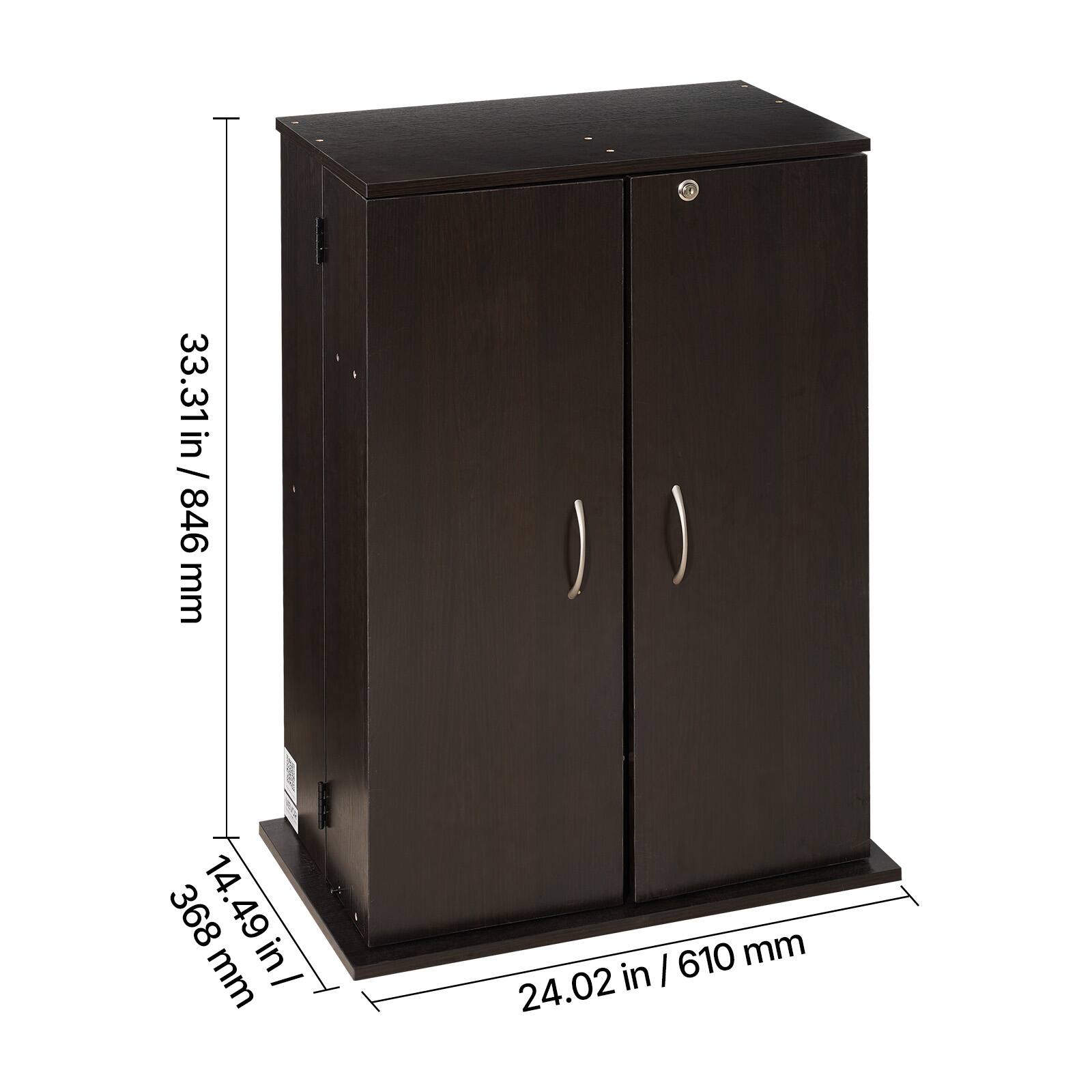 33.31 in / 846 mm  
14.49 in / 368 mm  
24.02 in / 610 mm