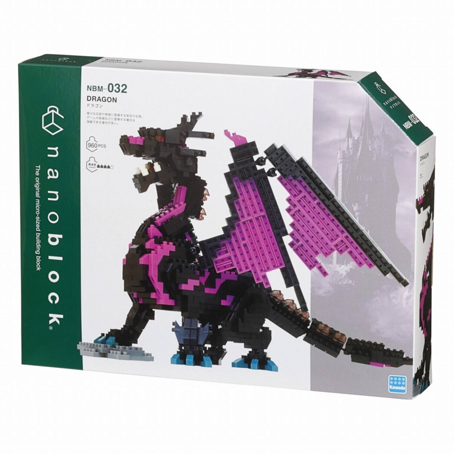 The original micro-sized building block nanoblock NBM-032 NBM-DRAGON 960PCS.