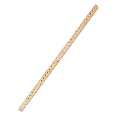 Front. Staples - Staples 36" Wood Yardstick (51893) - Brown.