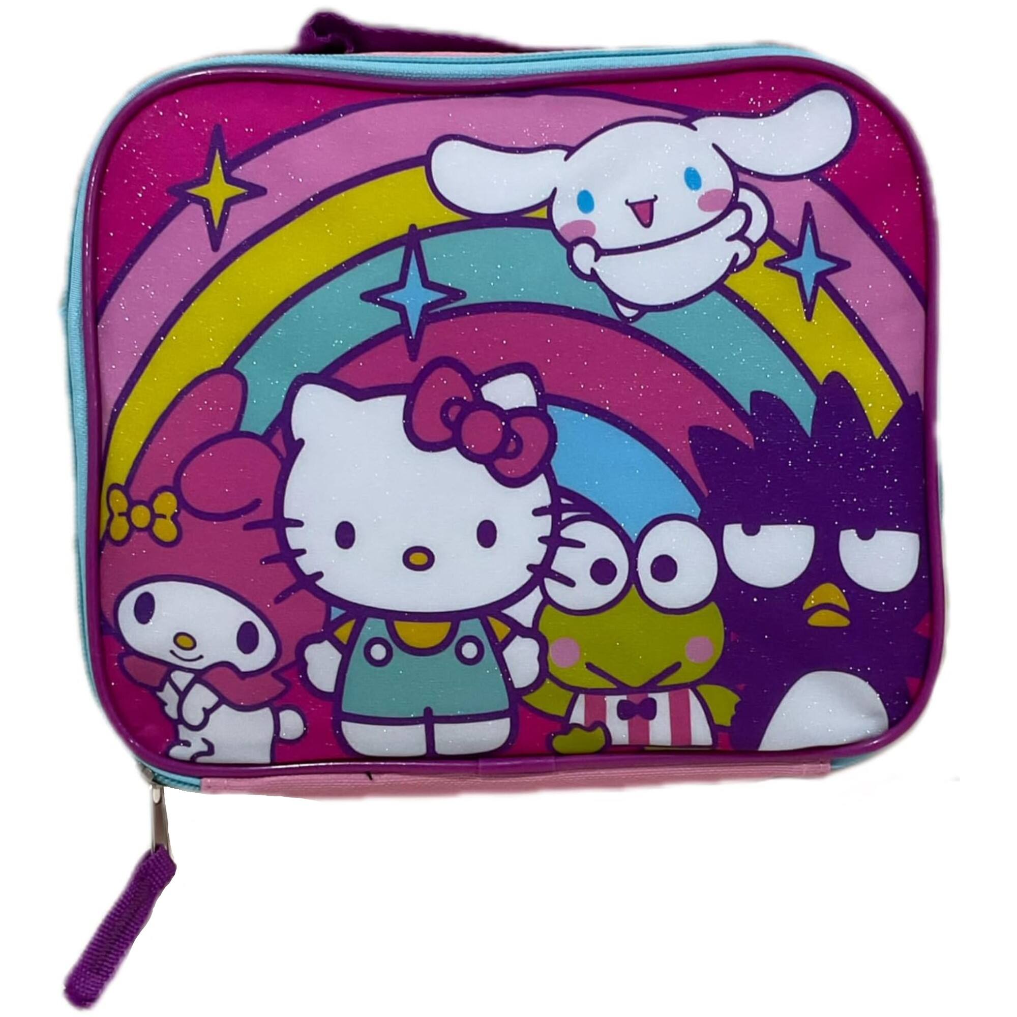 Alt View 6. Hello Kitty - Hello Kitty & Friends 16" School Backpack with Large Front Pocket & Rectangular Lunch Bag - Pink.