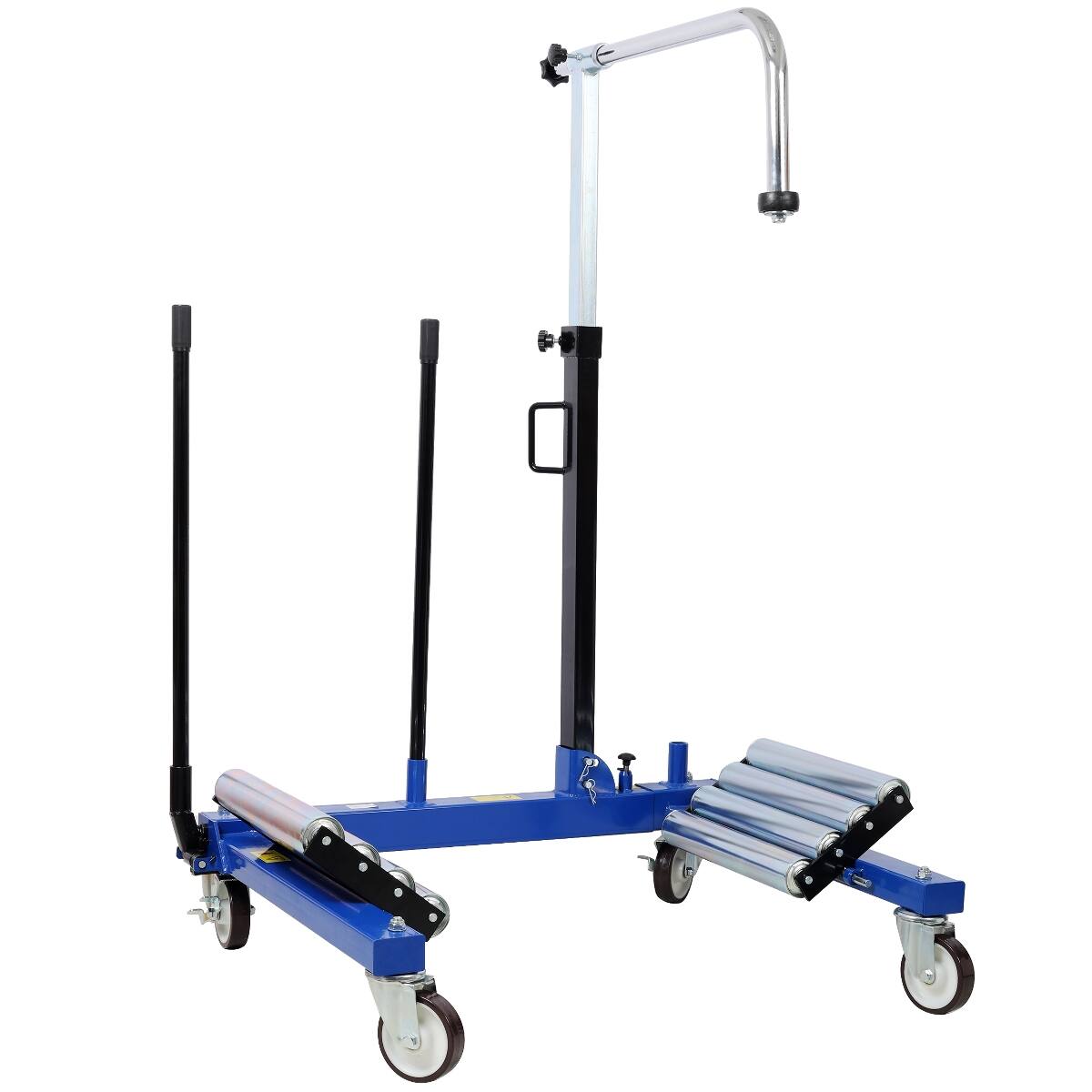 Front. Ropilly - Ropilly Heavy Duty Dual Wheel Dolly with Hydraulic Lift and Swivel Casters for Truck Tractor Tire Handling - Black+Blue.