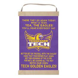Jardine - Tennessee Tech Golden Eagles 12'' x 20'' Fight Song Banner Sign - Purple