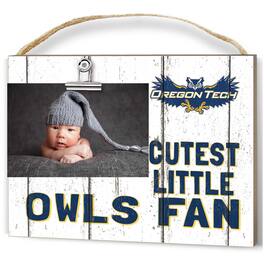 Jardine - Oregon Tech Hustlin' Owls 8'' x 10'' Cutest Little Weathered Logo Clip Photo Frame - White