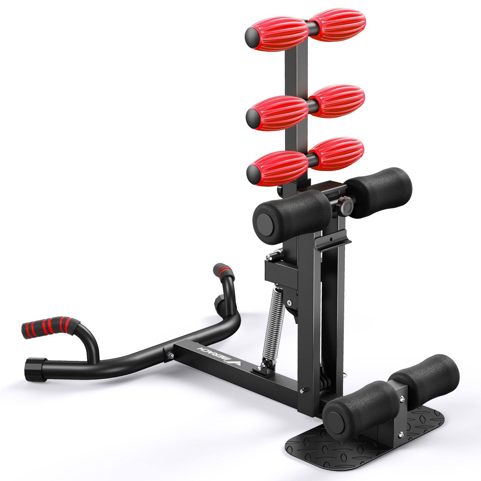 Angle. MERACH - MERACH New Deep Squat Workout Machine Adjustable Glutes Trainer Exercise Fitness - Red.