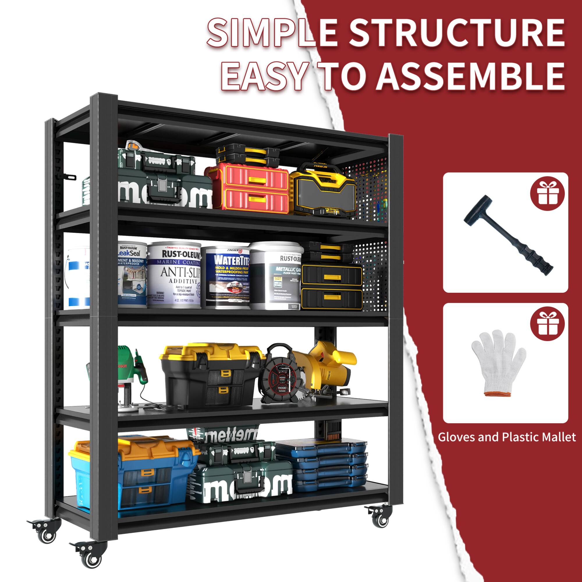 SIMPLE STRUCTURE EASY TO ASSEMBLE

- LeakSeal
- RUST-OLEUM
- WATER TIGHT
- MARINE CAULK
- ANTI-SLIP
- METAL ADHESIVE
- Gloves and Plastic Mallet