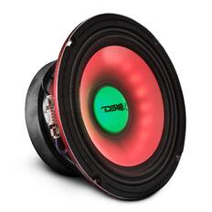 Front. DS18 Audio - PRO-X 6.5" Mid-Range Loudspeaker with RGB LED Lights, 250W RMS 4-Ohm.