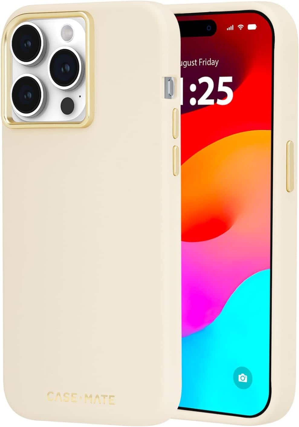 Case-Mate - iPhone 15 Pro Max Case (iPhone 6.7" Pro 2023) Silicone (Magsafe) - Beige