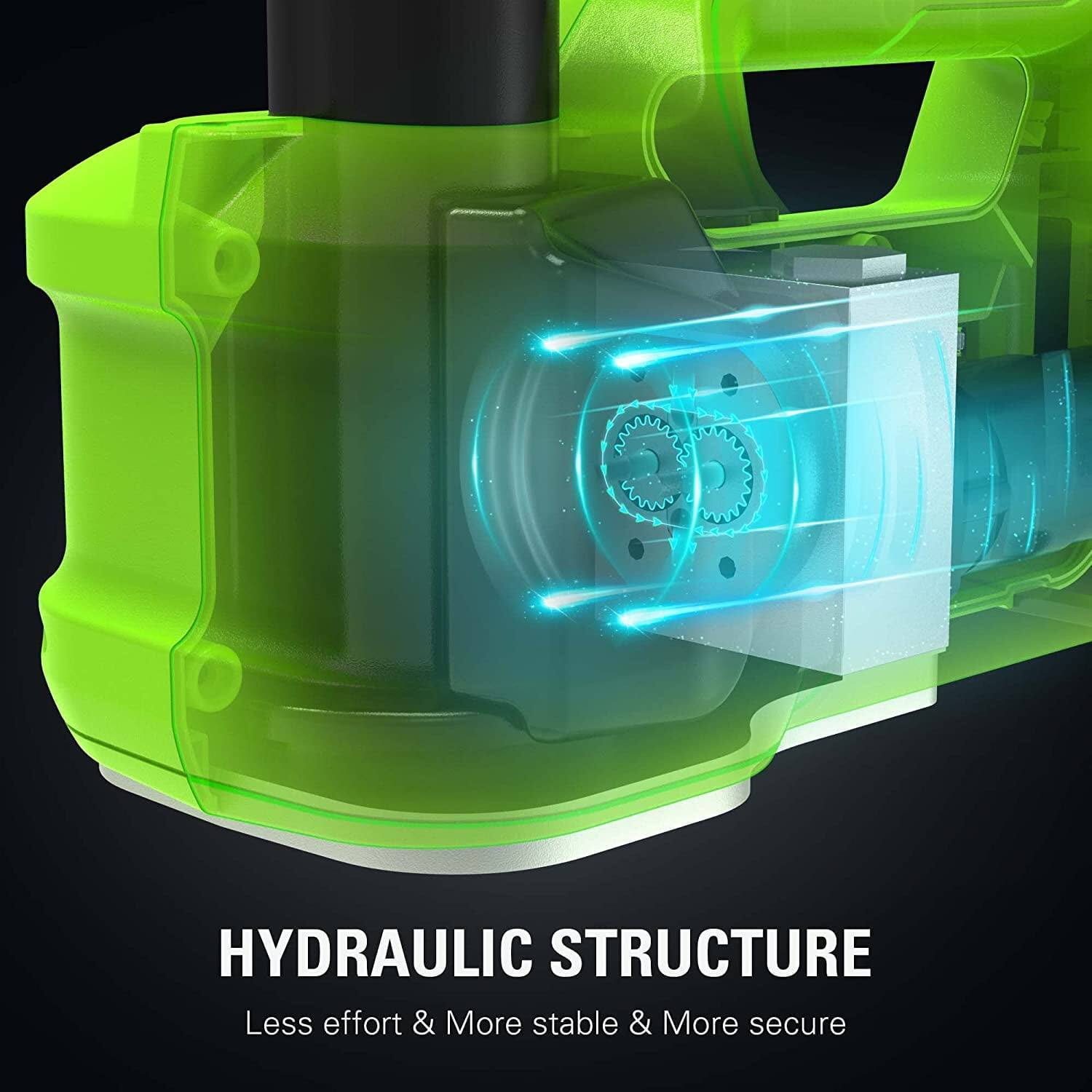 HYDRAULIC STRUCTURE  
Less effort & More stable & More secure