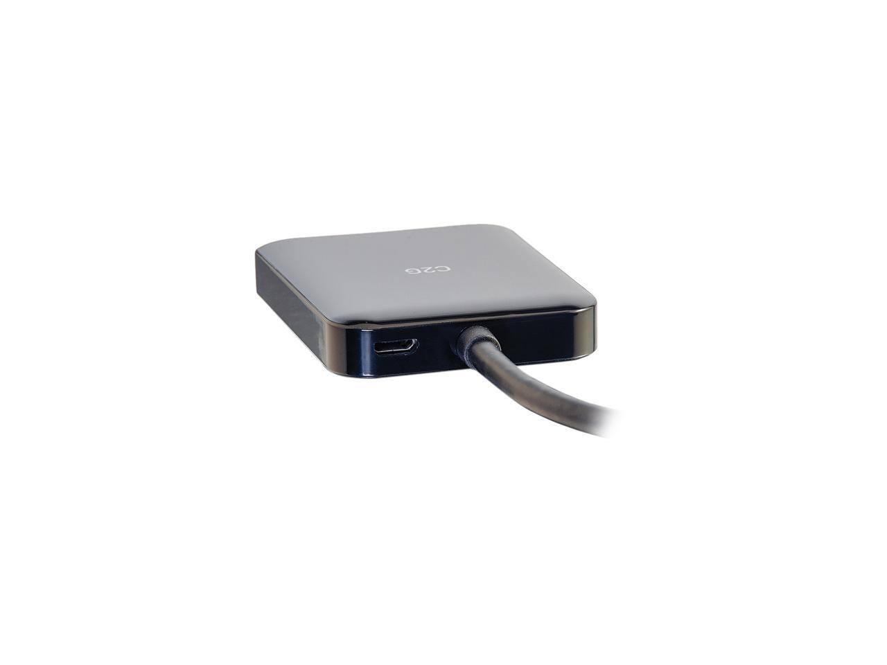 Alt View 3. Cables to Go - C2G 54292 Mini DisplayPort to HDMI Monitor Splitter - 2 Port 4K HDMI MST Hub USB Powered.