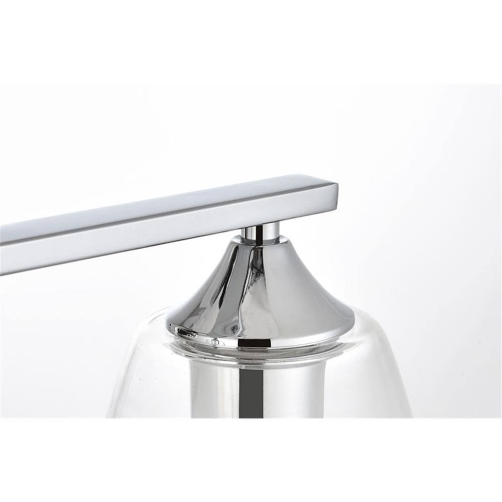 Alt View 3. Living District - Harris 4-Light Iron and Glass Bath Sconce - Chrome.