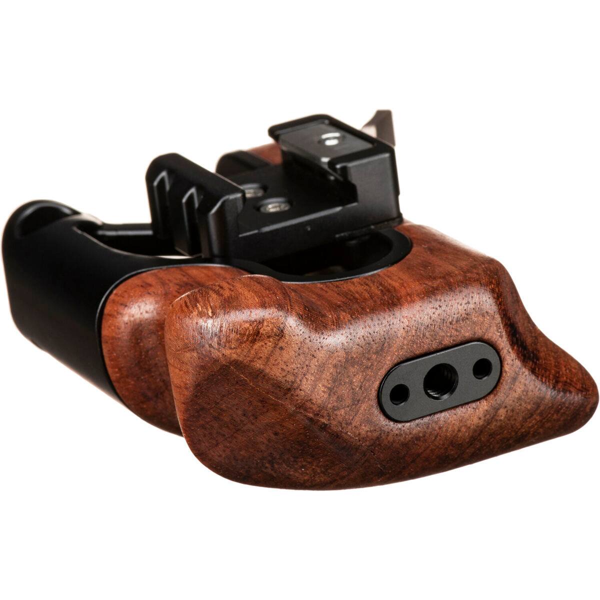 Alt View 4. Tilta - Tilta Tilta Left Side Wooden Handle - Black Type 4.