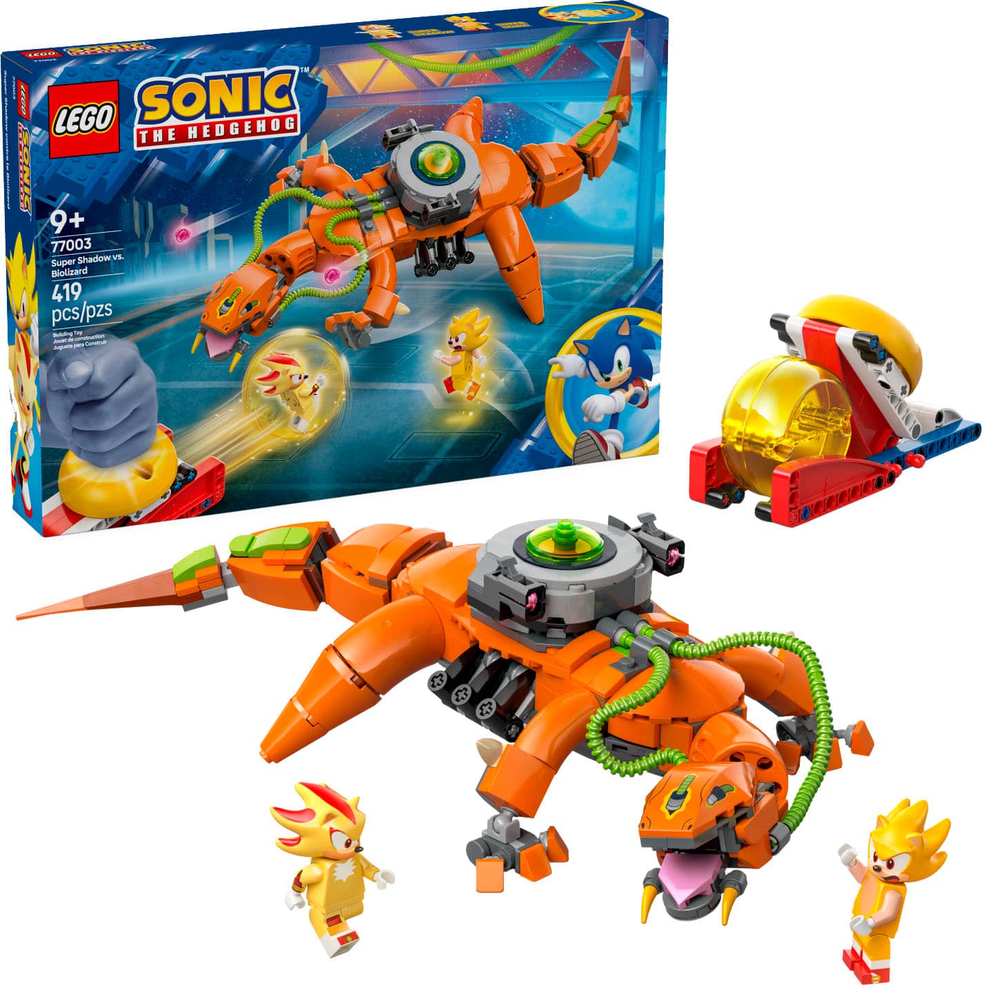 LEGO - Sonic the Hedgehog Super Shadow vs. Biolizard Building Toy for Kids 77003 - Front_Zoom