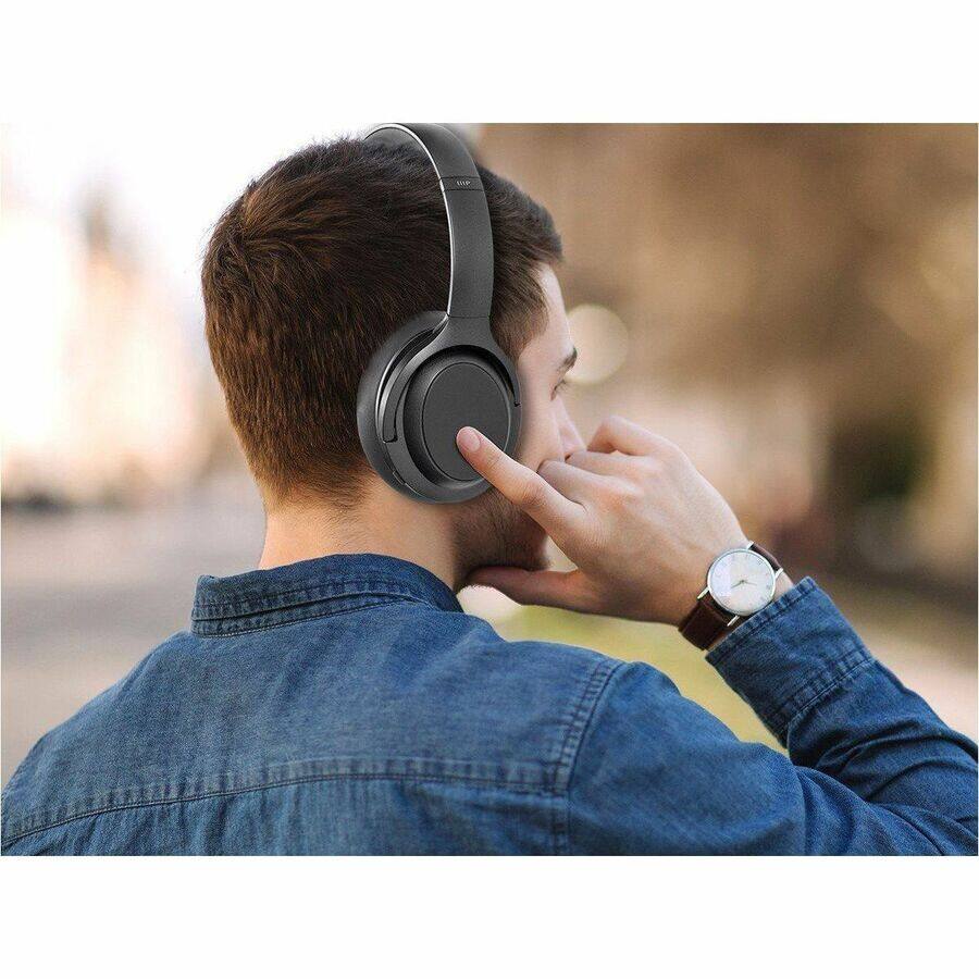 Alt View 8. Monoprice - Monoprice BT-600ANC Headset - Stereo - Mini-phone (3.5mm) - Wired/Wireless - Bluetooth - 32.8 ft - 20 Hz to 20 kHz - Unknown.