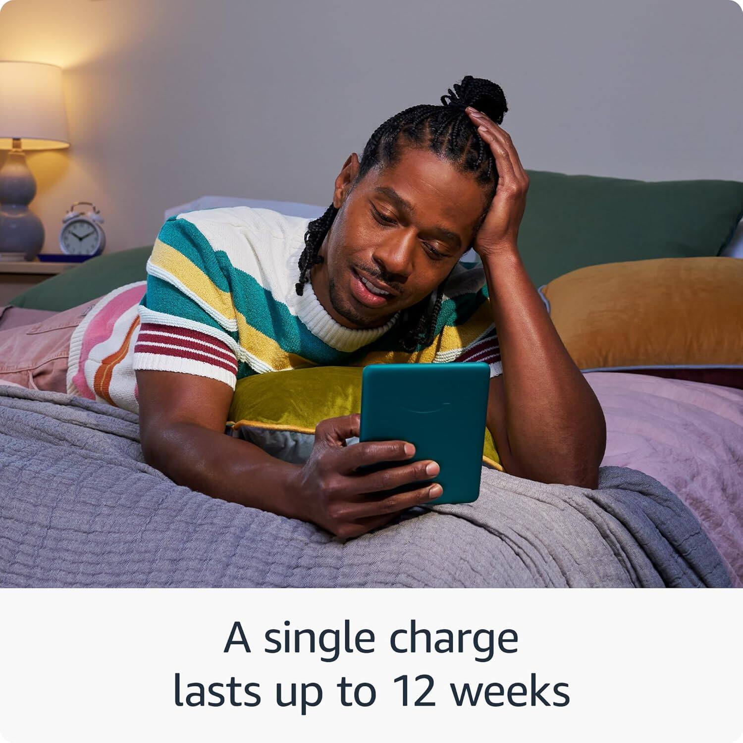 A single charge lasts up to 12 weeks