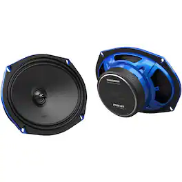 AudioControl - PNW Series 6" x 9” High-Fidelity Coaxial Speakers (Pair) - Black/Blue