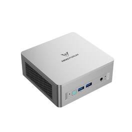 Minisforum - UM870 Slim Mini PC (2-Year Quality Support), Barebones, The Most Powerful AMD Ryzen™7 8745H (8C/16T), 2xM.2 2