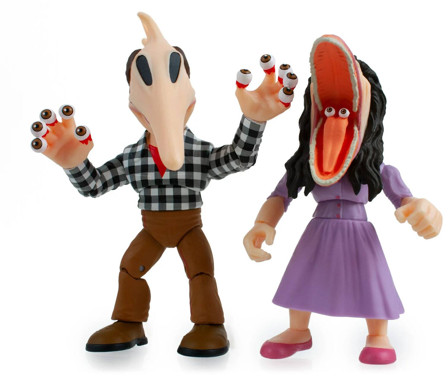 Alt View 1. PopMarket - Beetlejuice Scary Adam & Barbara 3.25" The Loyal Subjects Action Vinyl   - COLLECTIBLES - Multicolor.