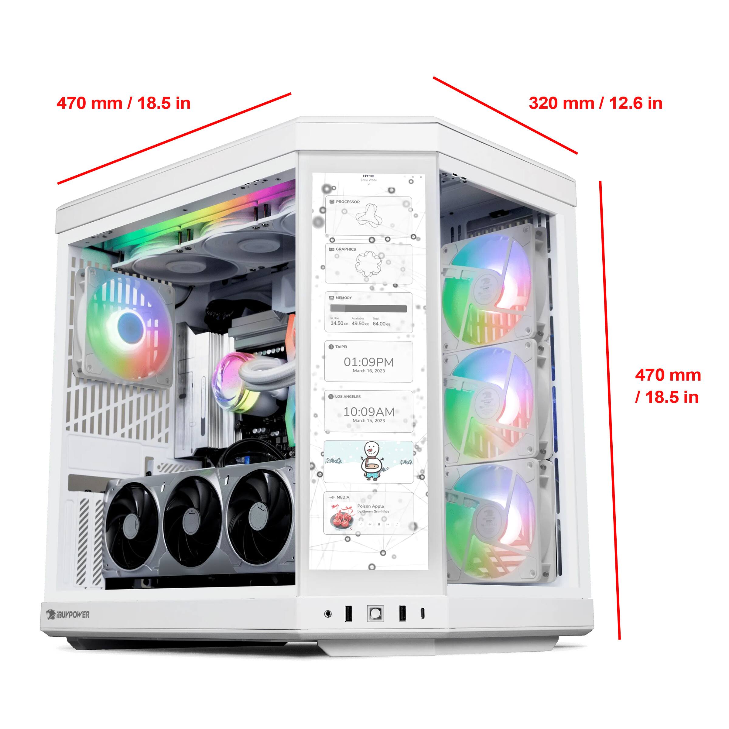 470 mm / 18.5 in  
320 mm / 12.6 in  
470 mm / 18.5 in