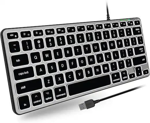 Here is the corrected and grouped text based on the image:
- Esc
- F1
- F2
- F3
- F4
- F5
- F6
- F7
- F8
- F9
- F10
- F11
- F12
- Tab
- Caps Lock
- Shift
- Fn
- 1
- 2
- 3
- 4
- 5
- 6
- 7
- 8
- 9
- 0
- -
- =
- Backspace
- Q
- W
- E
- R
- T
- Y
- U
- I
- O
- P
- A
- S
- D
- F
- G
- H
- J
- K
- L
- ;
- '
- Enter
- Z
- X
- C
- V
- B
- N
- M
- ,
- .
- /
- Shift
- Command
- Option
- Control
- Delete
- Macally
- Return
