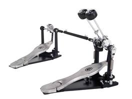 Gibraltar Hardware - Double Chain Drive Double Bass Drum Pedal, with G Style Fast Touch Footboards, Dual Surface Beaters, CAM Drive System