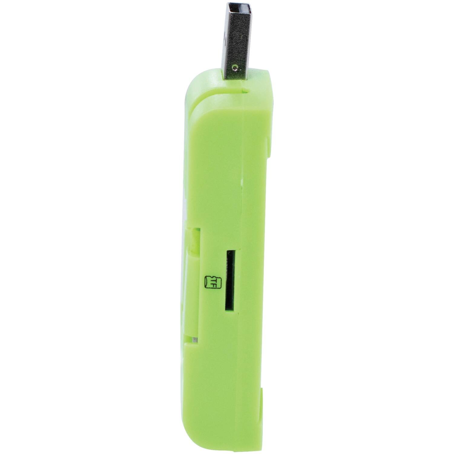 Alt View 1. HME - 4:1 Card Reader - Neon Green.