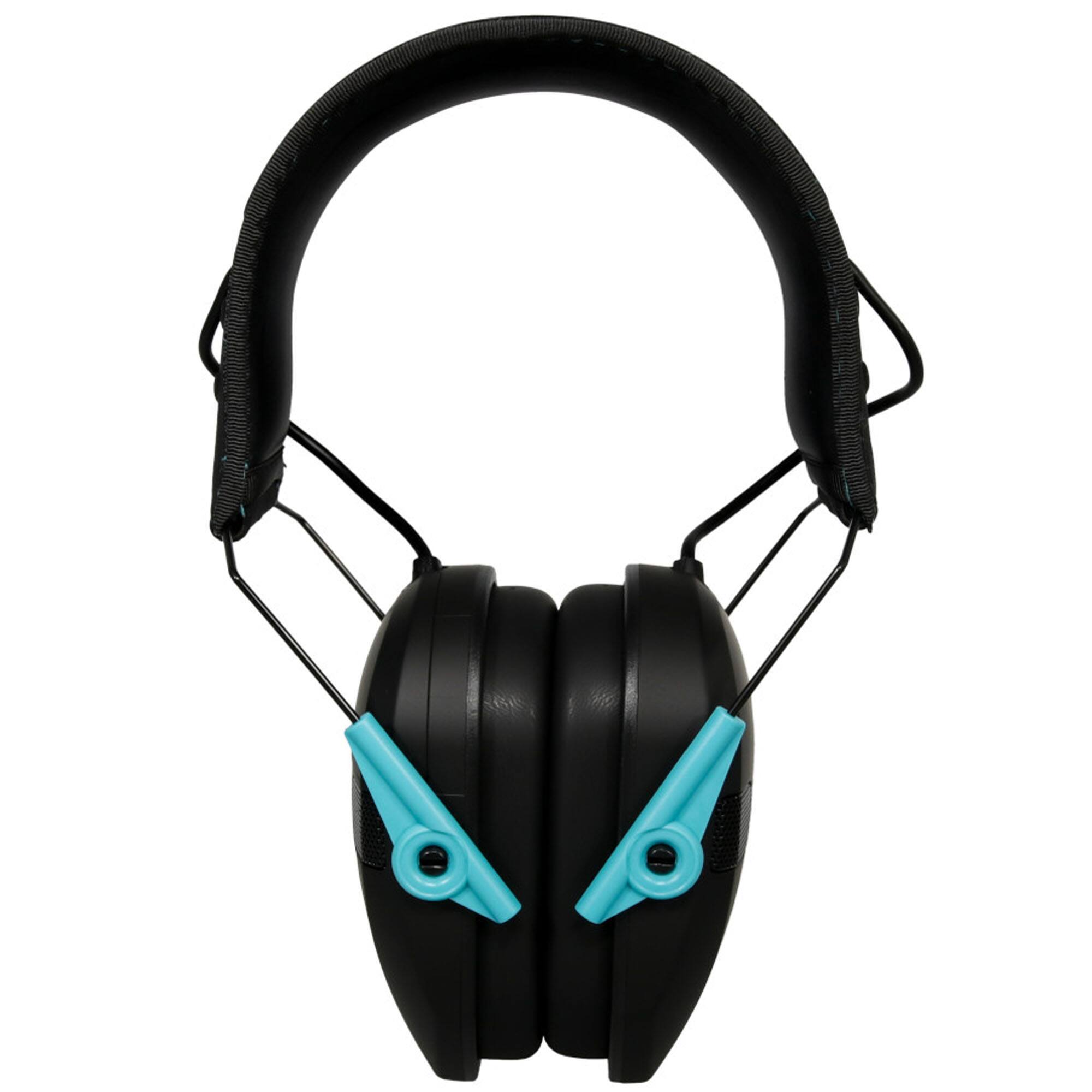 Alt View 2. Walker’s - Walkers Razor Slim Electronic Muff (Black/Teal) - Black/Teal.