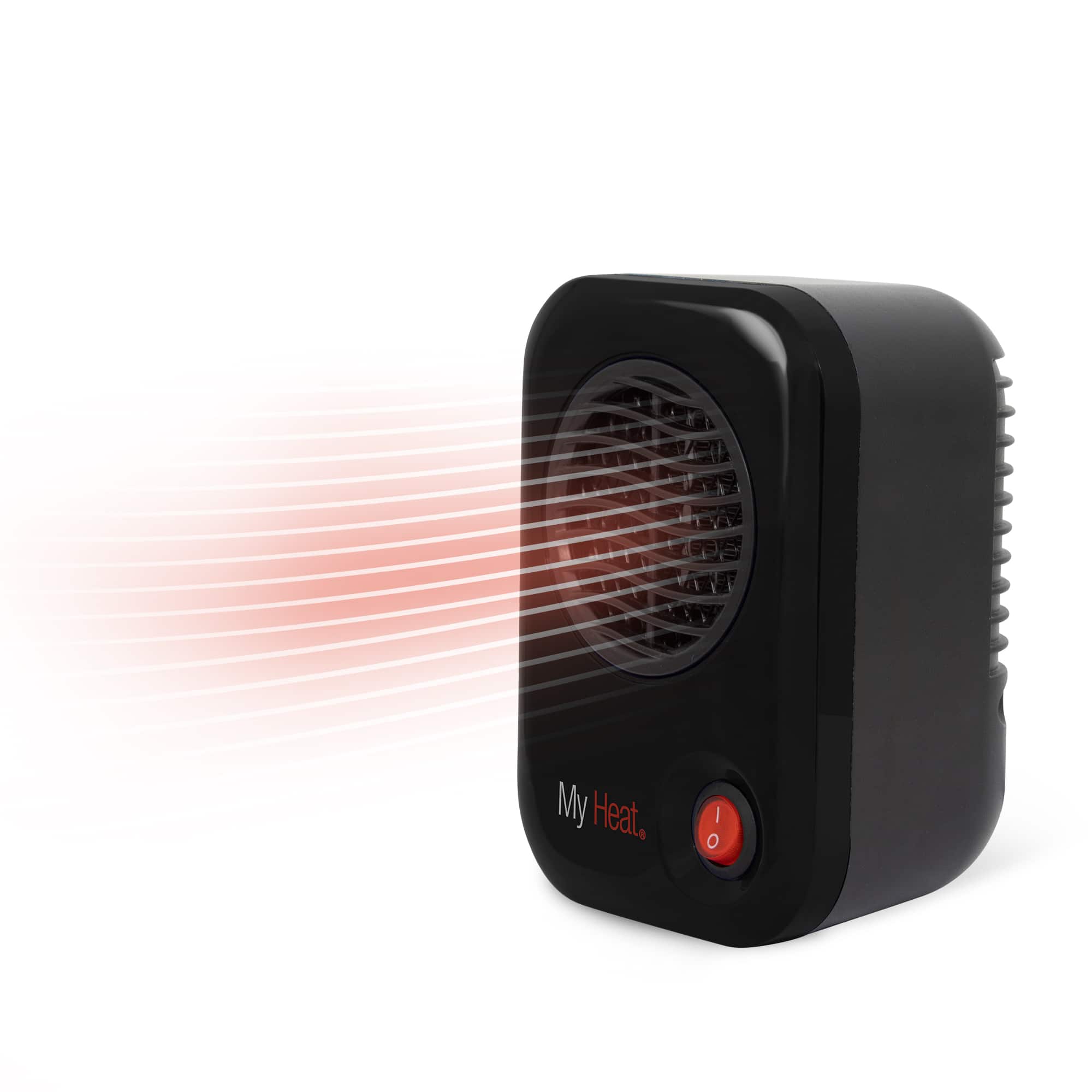 Front. Lasko - MyHeat 200-Watt Personal Electric Portable Ceramic Space Heater, 100 - Black.