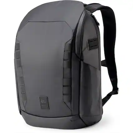 Front. Nomatic - Nomatic Peter McKinnon 25L Camera Backpack with Ladder System and Small Camera Cube, Black.