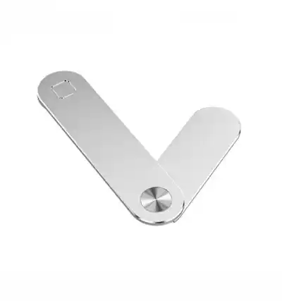 Front. Kitcheniva - Laptop Side Mount Clip Magnetic Phone Holder - Silver.