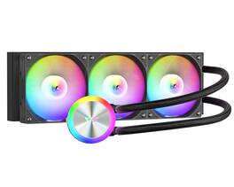 darkFlash - DF-DG360D-BK Liquid CPU Cooler ARGB PWM Daisy Chain Connection Fans AIO - Black