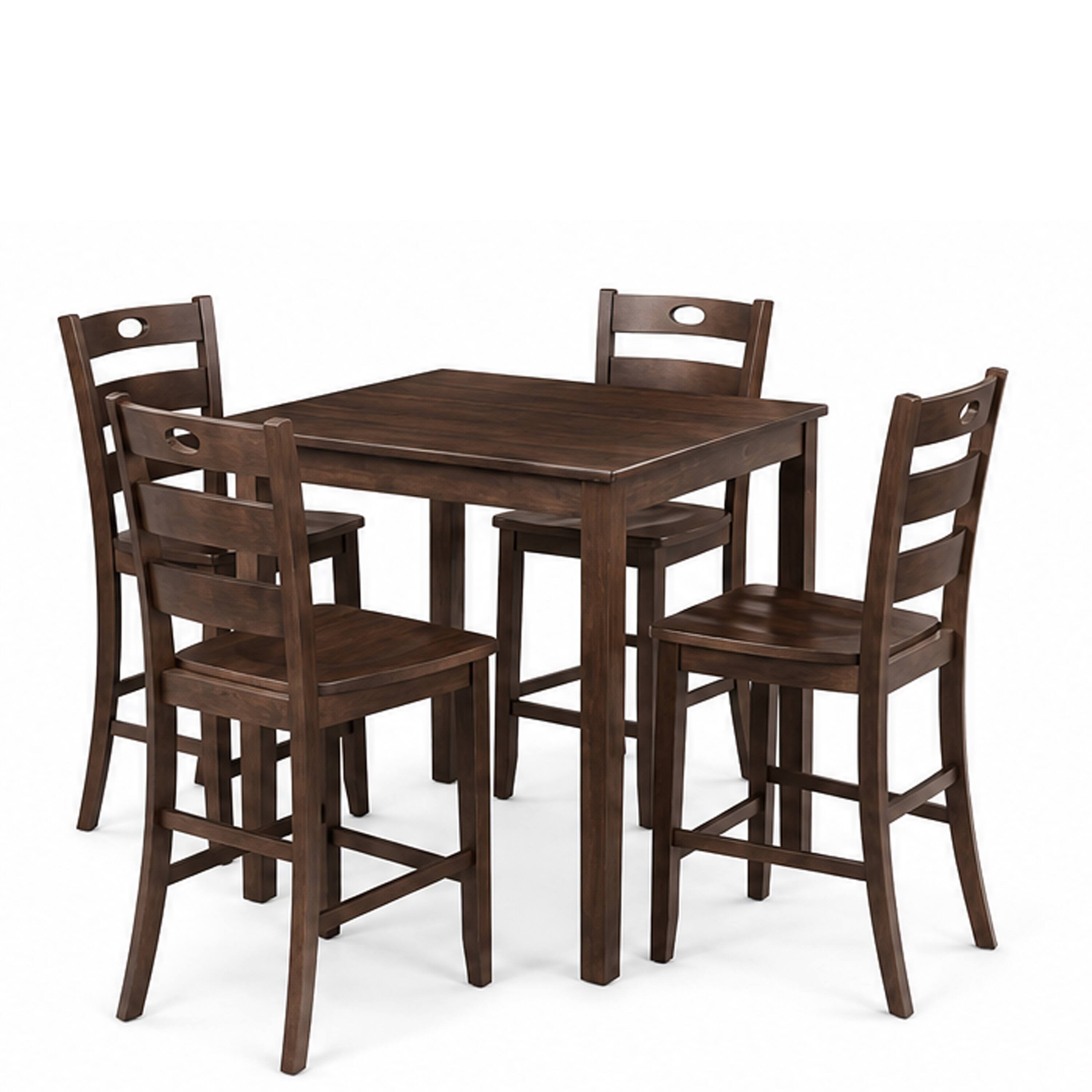 Manhattan Lane Lasie 5pc Counter Height Dining Table Set w 4 Chairs ...