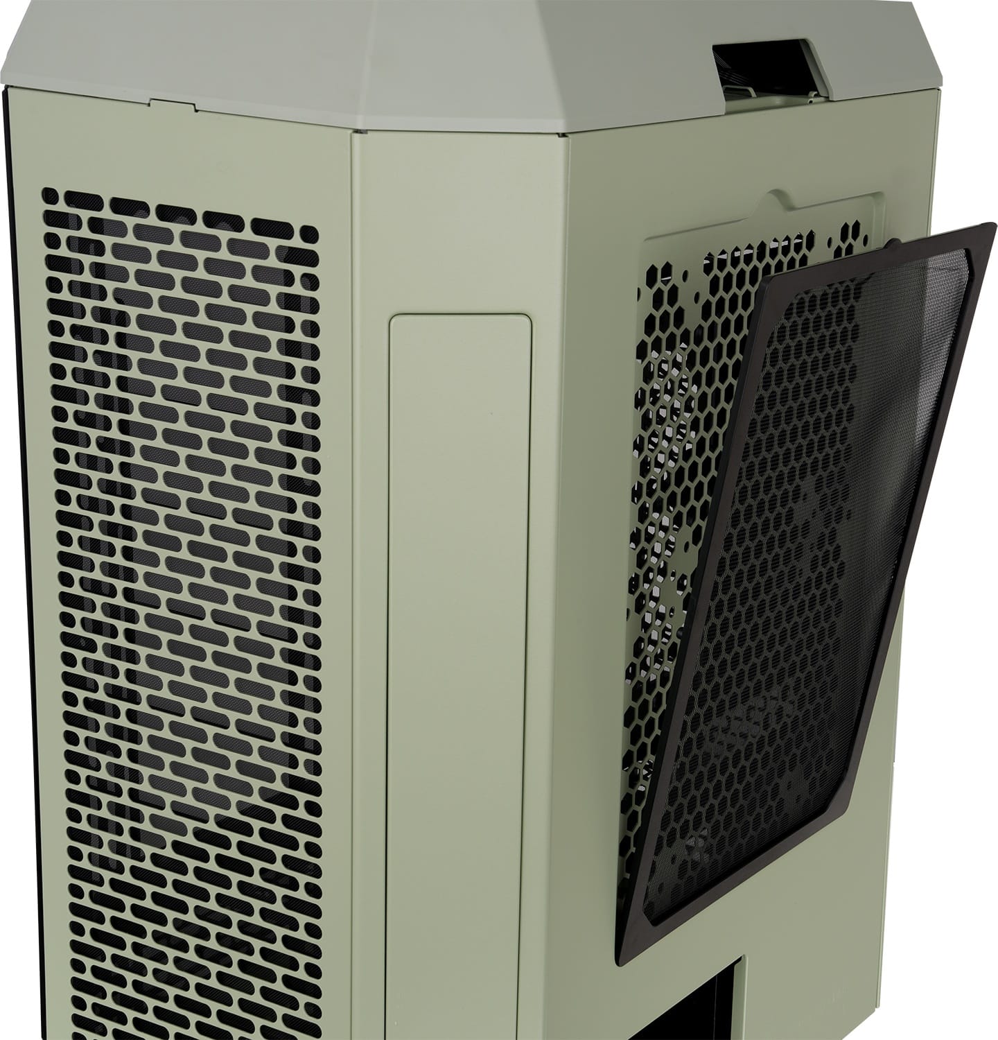 Alt View 31. Thermaltake - Tower 600 Mid Tower ATX PC Case - Matcha Green.