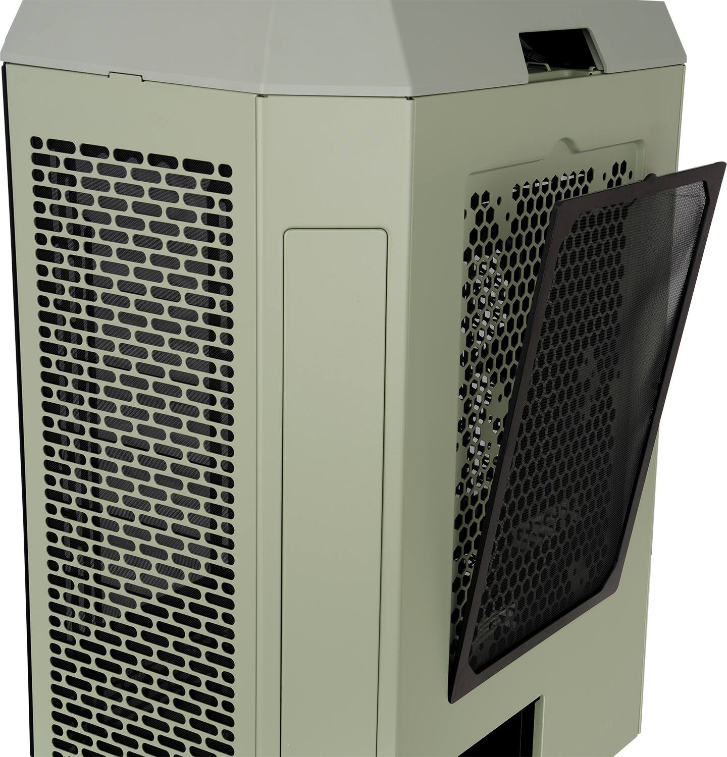Alt View 31. Thermaltake - Tower 600 Mid Tower ATX PC Case - Matcha Green.